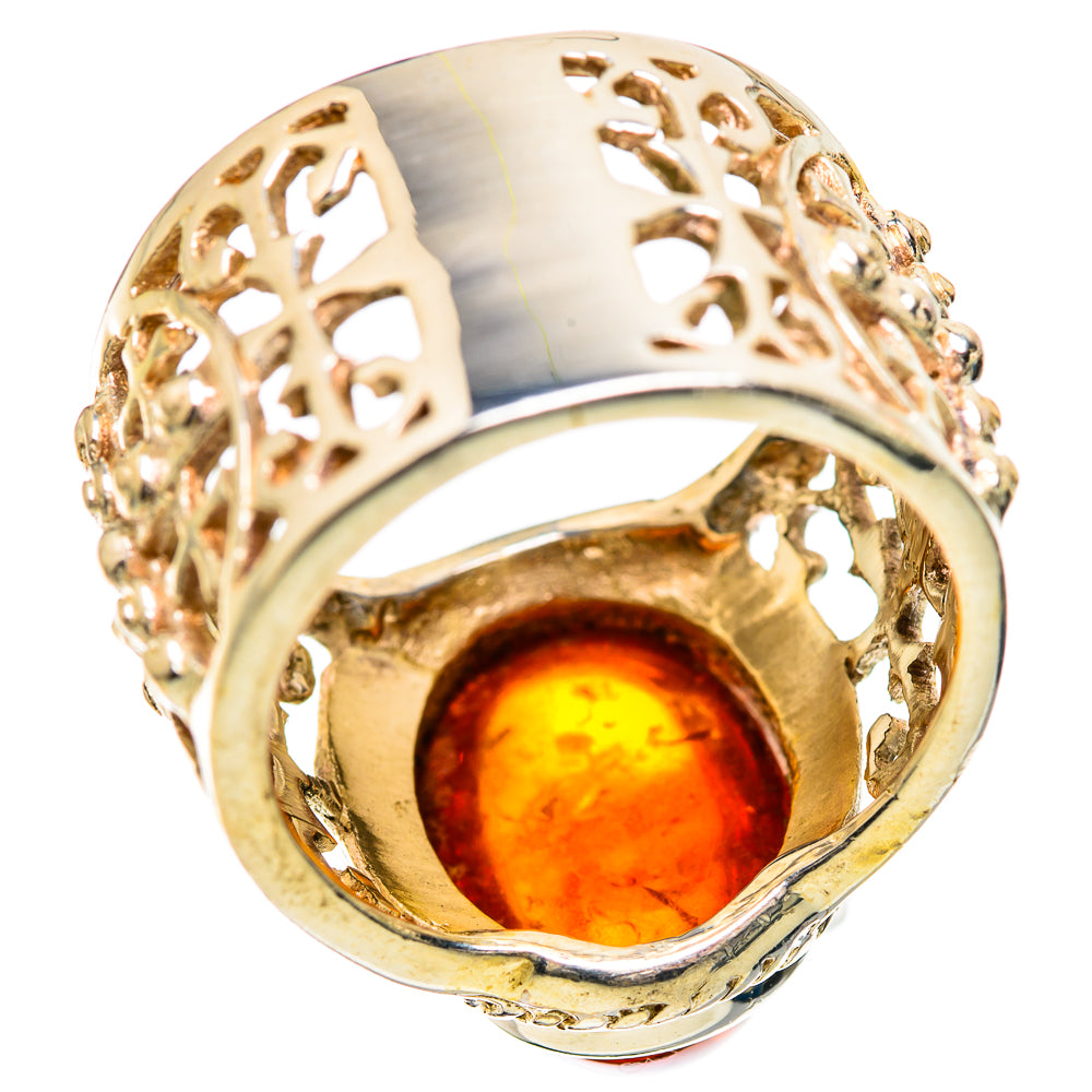 Large Baltic Amber Ring Size 7 (925 Sterling Silver) RING135920