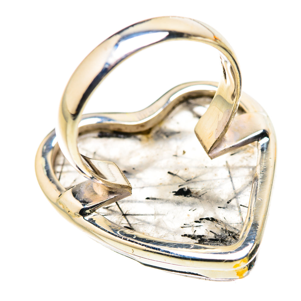 Large Tourmalinated Quartz Ring Size 7 (925 Sterling Silver) RING134742