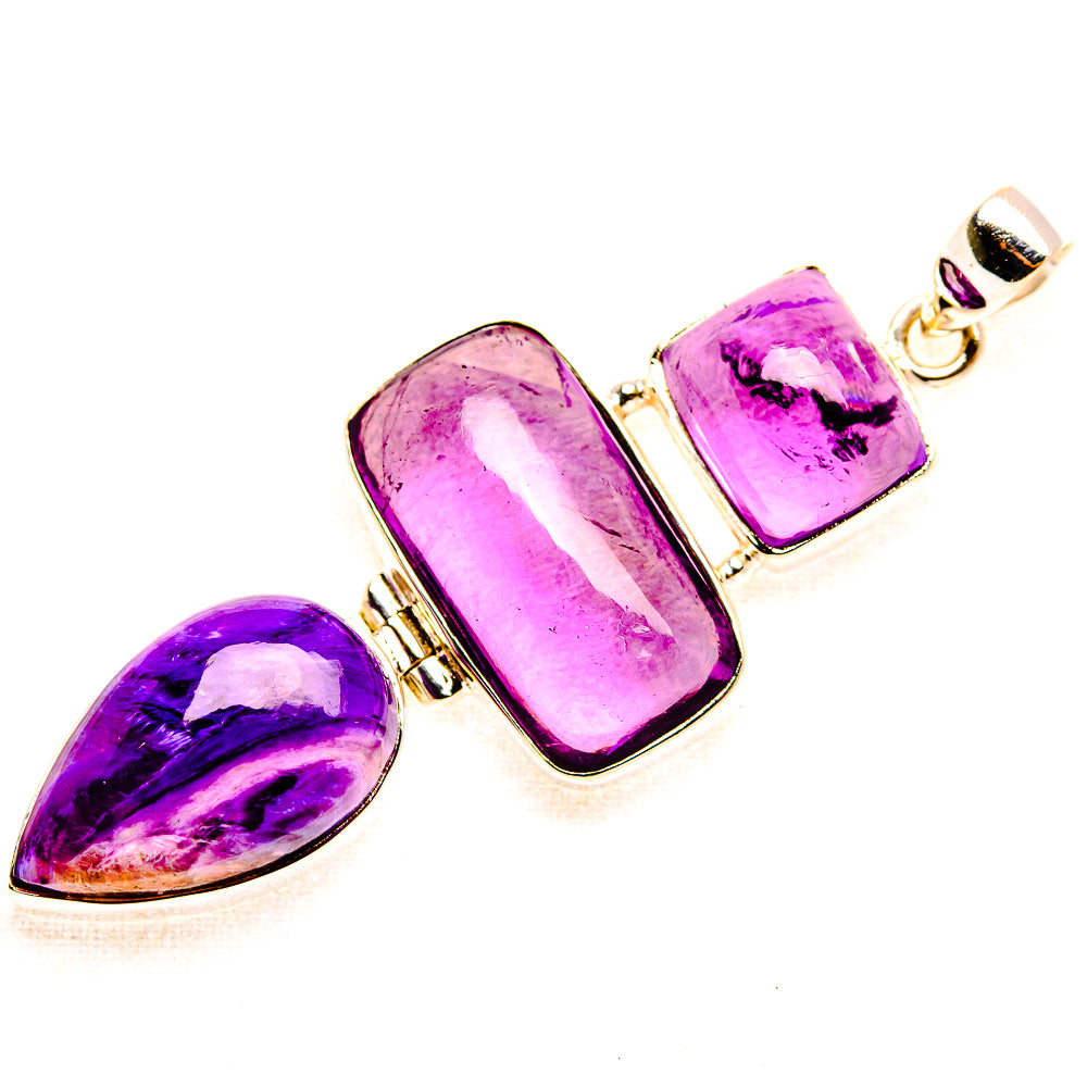 Amethyst Pendant 2 3/8" (925 Sterling Silver) PD37529
