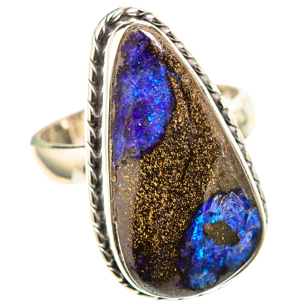 Australian Boulder Opal Ring Size 6.5 (925 Sterling Silver) RING136905