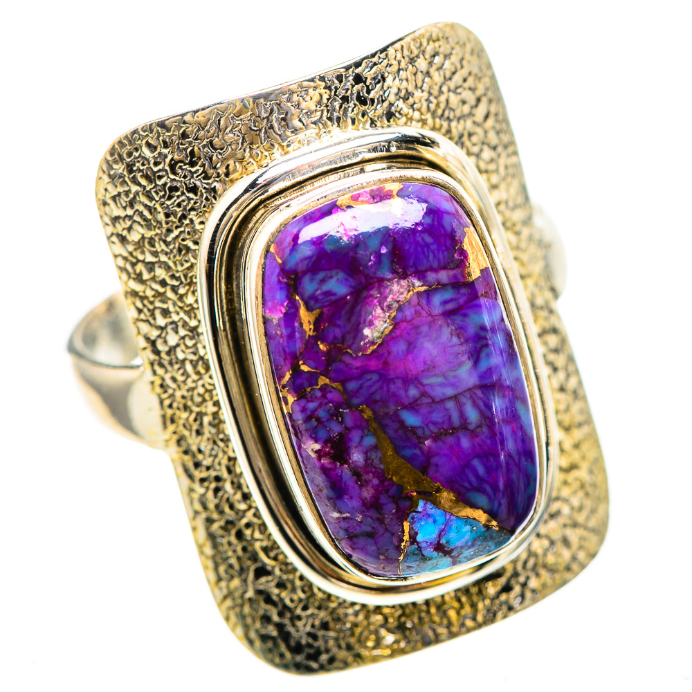 Purple Copper Composite Turquoise Ring Size 9.5 (925 Sterling Silver) RING136423
