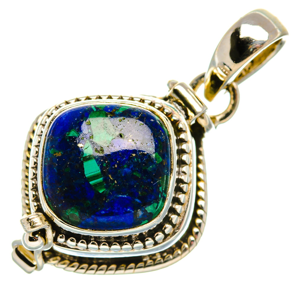 Poison Azurite Pendant 1 3/8" (925 Sterling Silver) PD37611