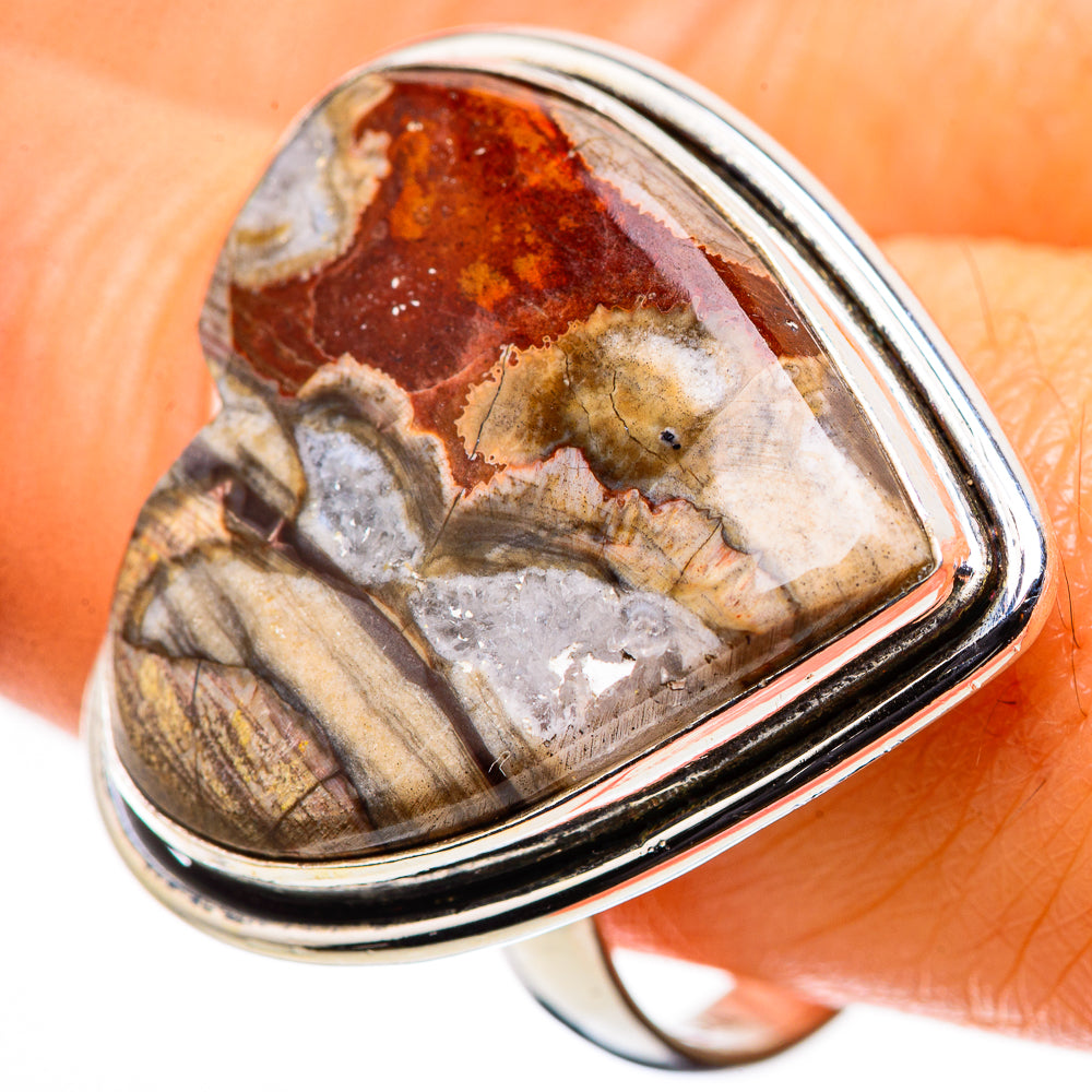 Large Mushroom Rhyolite Ring Size 10 (925 Sterling Silver) RING135736