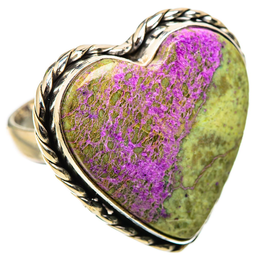 Anasilvercos Large Stichtite Ring Size 7 (925 Sterling Silver)