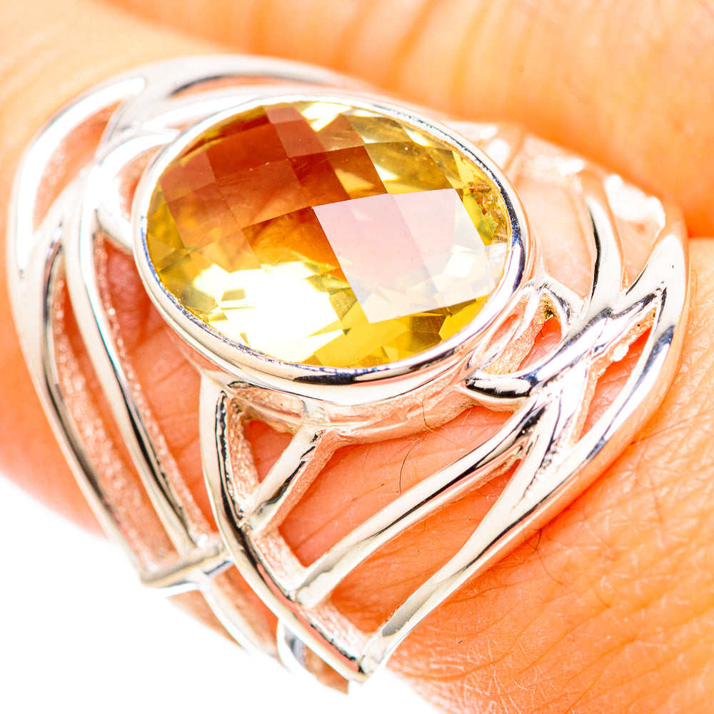 Faceted Citrine Ring Size 7 (925 Sterling Silver) RING136385