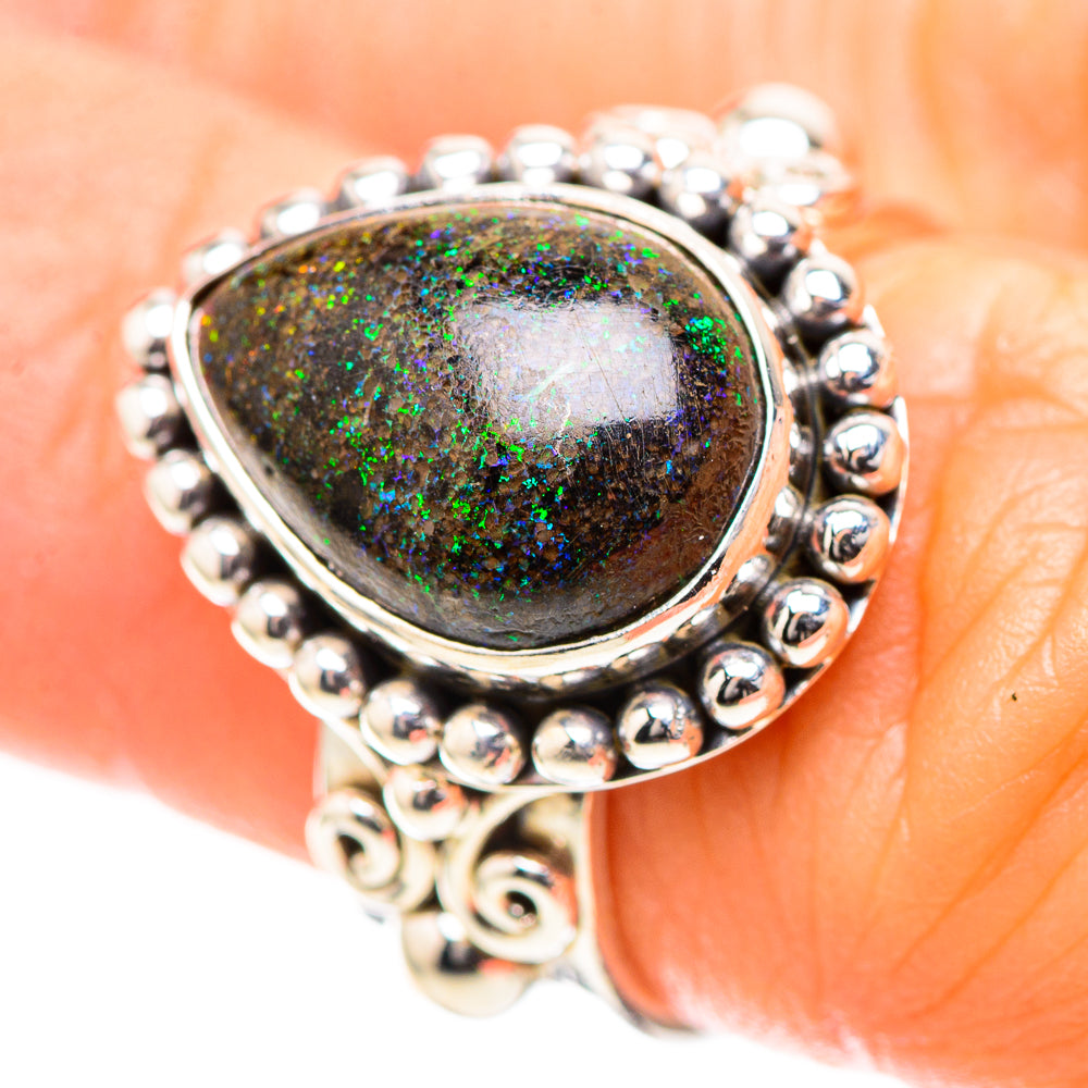 Andamooka Opal Ring Size 6.25 (925 Sterling Silver) RING136652