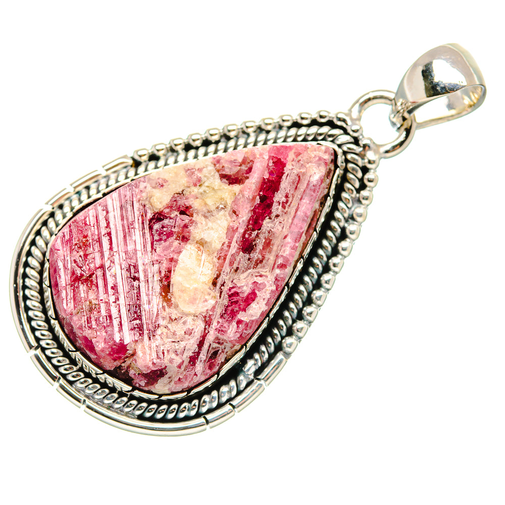 Rough Fuchsite Pendant 1 3/4" (925 Sterling Silver) PD36289