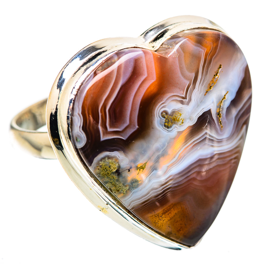 Large Botswana Agate Ring Size 10.75 (925 Sterling Silver) RING135949