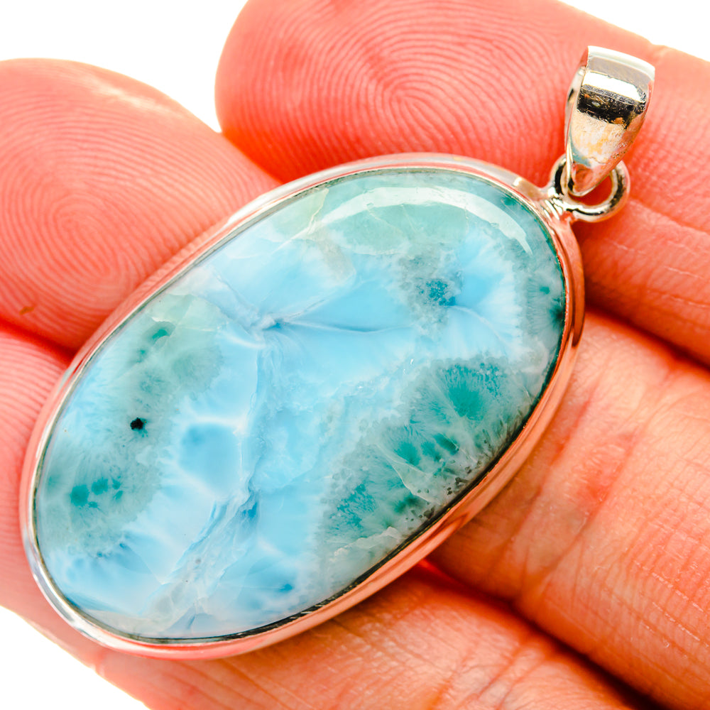 Larimar Pendant 2" (925 Sterling Silver) PD36958