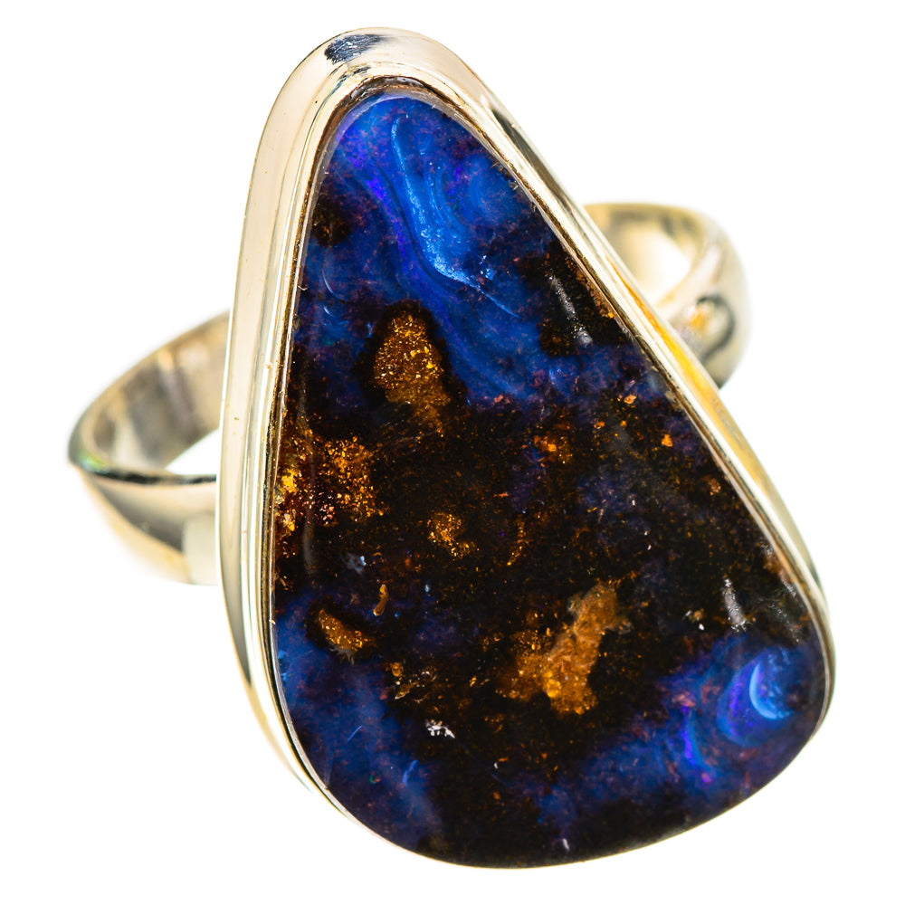 Boulder Opal 925 Sterling Silver Ring Size 8.25 (925 Sterling Silver) RING137713