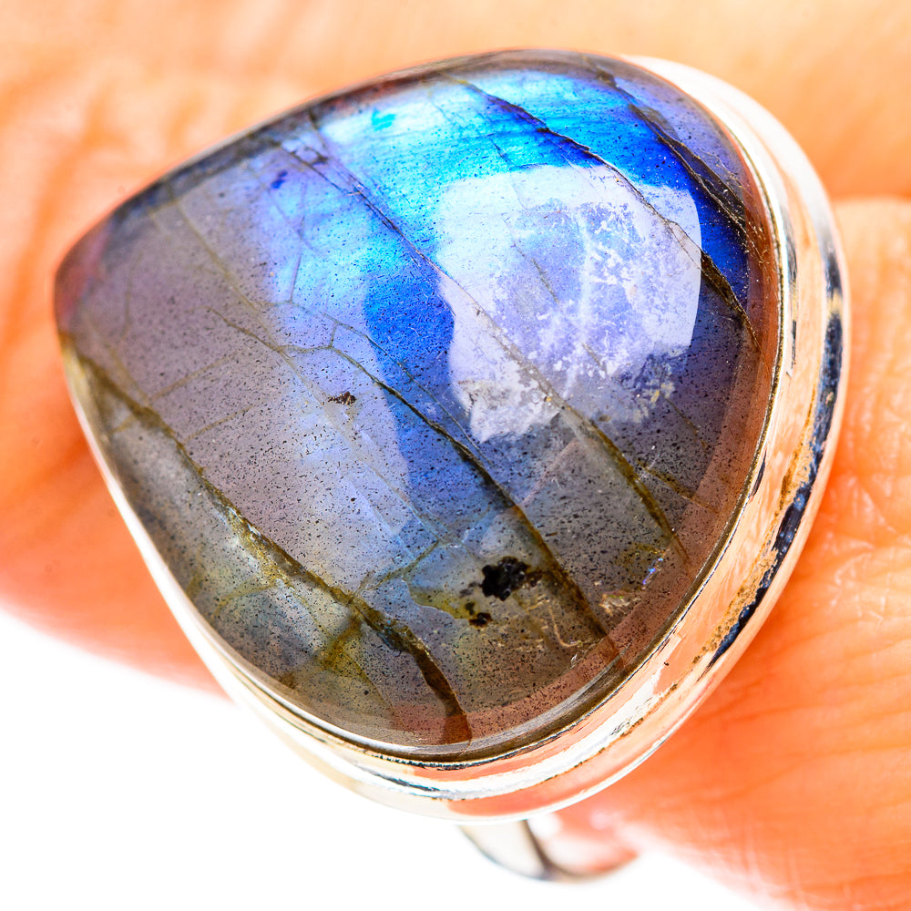 Large Labradorite Ring Size 10 (925 Sterling Silver) RING136967