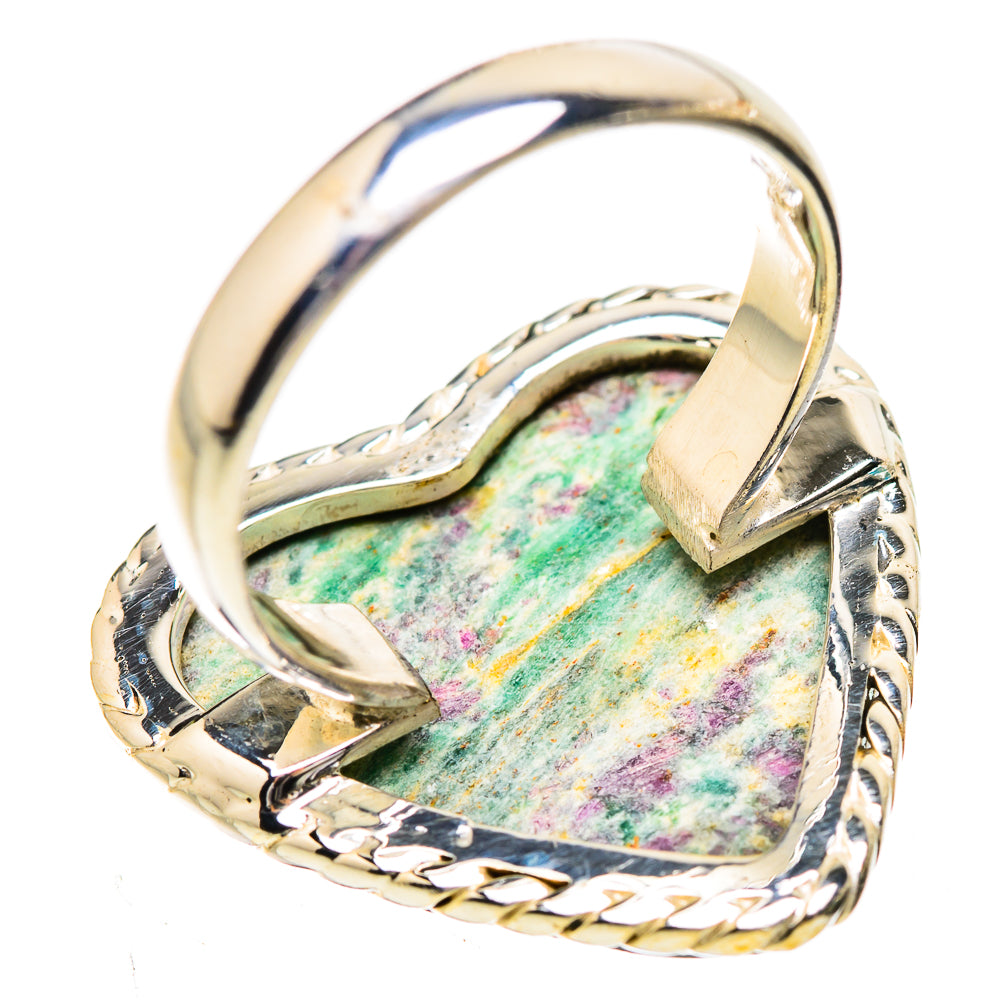 Large Ruby Fuchsite Ring Size 8 (925 Sterling Silver) RING135391