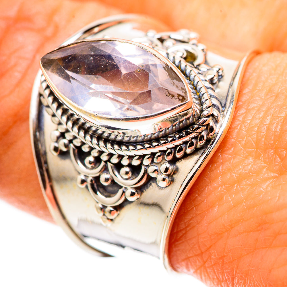 Rose Quartz Ring Size 9.25 (925 Sterling Silver) RING134815