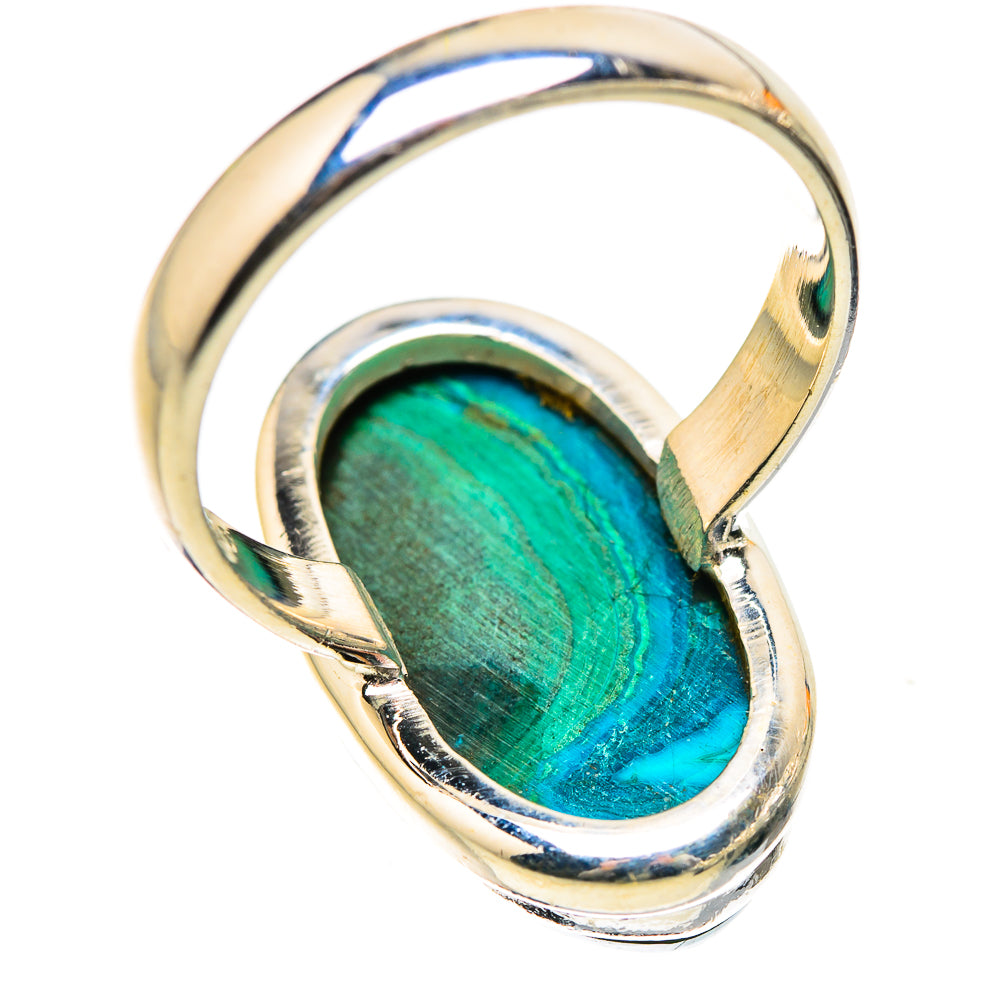 Malachite In Chrysocolla Ring Size 8.25 (925 Sterling Silver) RING135531