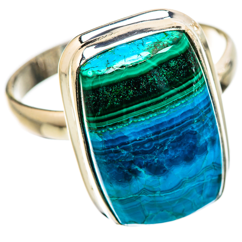 Malachite In Chrysocolla Ring Size 14.25 (925 Sterling Silver) RING135396