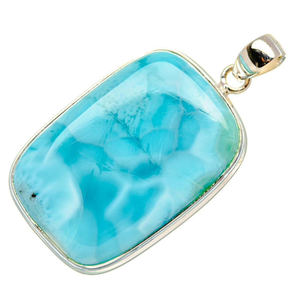 Larimar Pendant 1 3/4" (925 Sterling Silver) PD37460