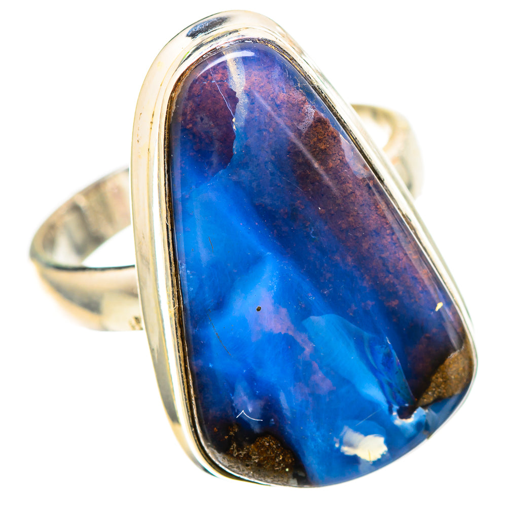 Australian Boulder Opal Ring Size 8.25 (925 Sterling Silver) RING136877