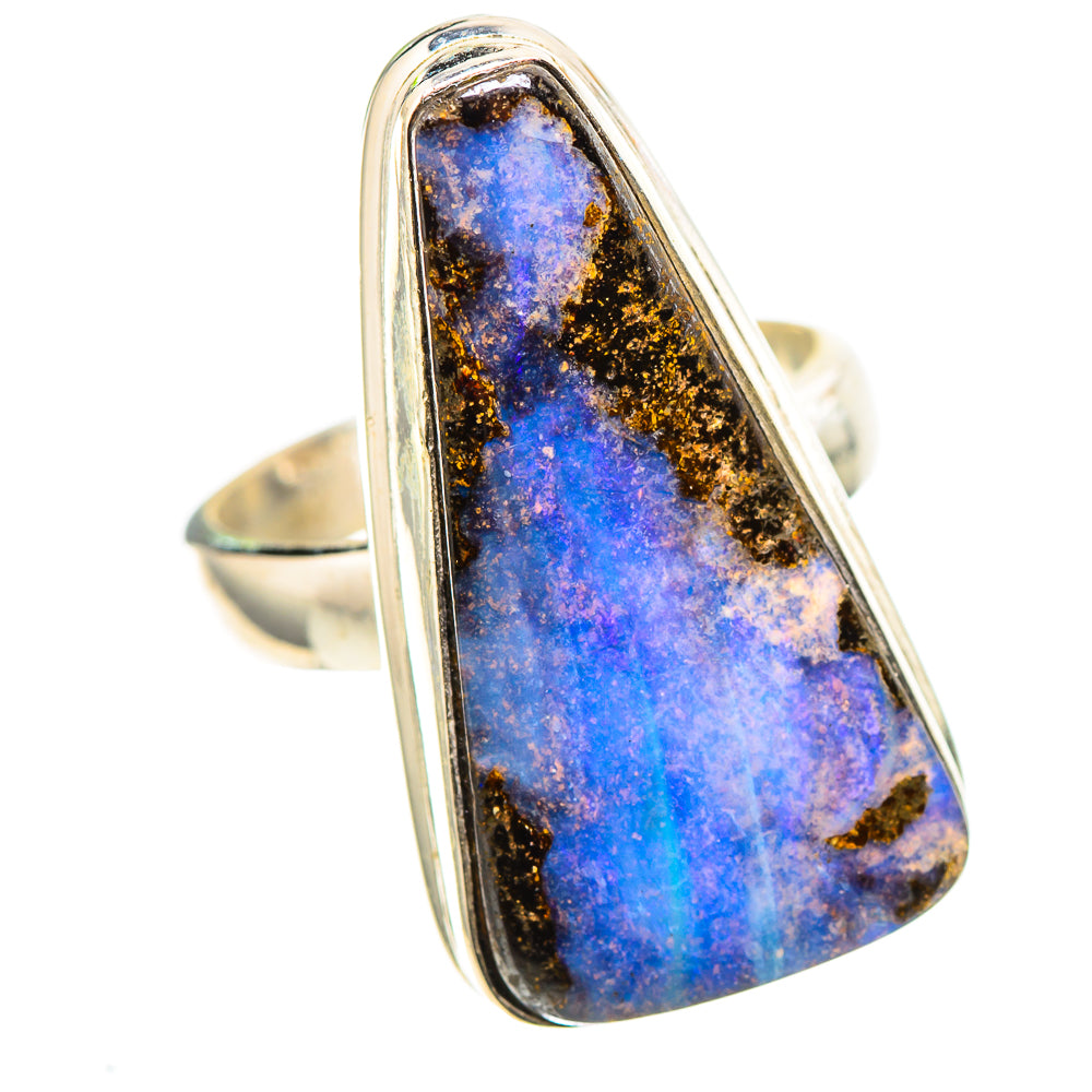 Australian Boulder Opal Ring Size 5.25 (925 Sterling Silver) RING136789