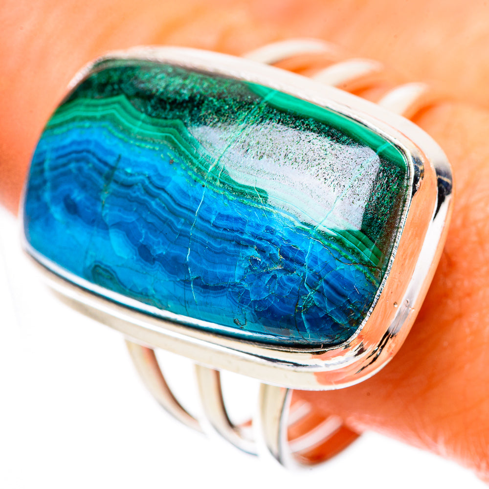 Large Malachite In Chrysocolla 925 Sterling Silver Ring Size 12 Ana Co R135371