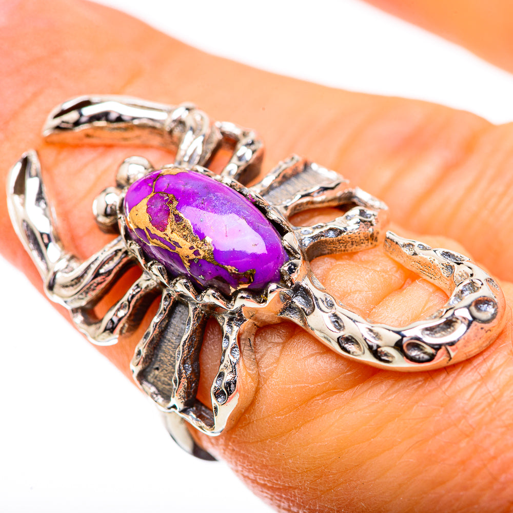 Purple Copper Composite Turquoise Ring Size 6.5 (925 Sterling Silver) RING135806