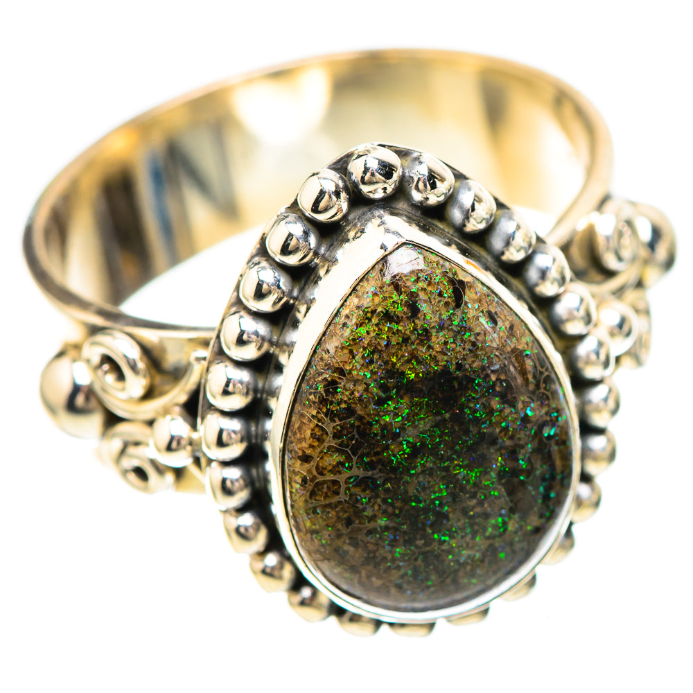 Andamooka Opal Ring Size 8.75 (925 Sterling Silver) RING137046