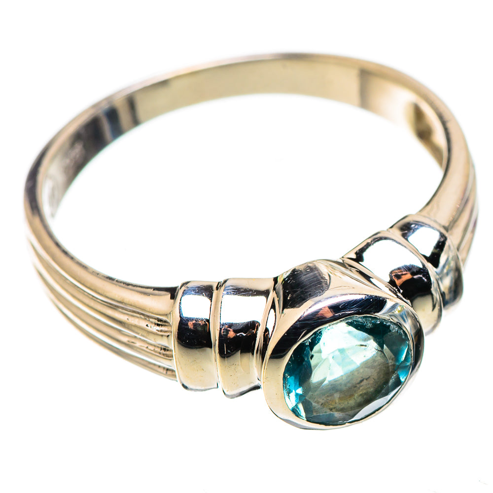 Blue Topaz Ring Size 8 (925 Sterling Silver) RING136012