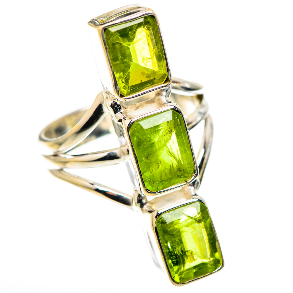 Large Peridot Ring Size 7.25 (925 Sterling Silver) RING136079