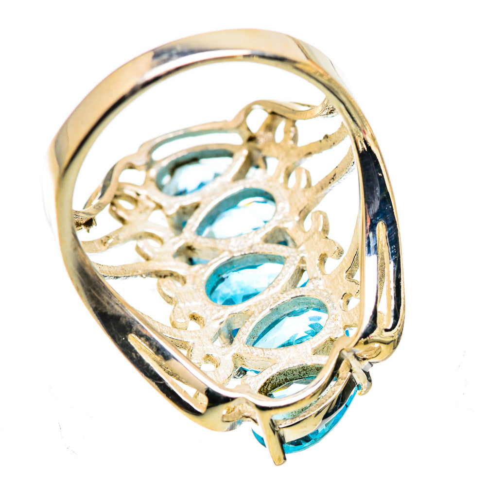 Blue Topaz Ring Size 7.25 (925 Sterling Silver) RING135690