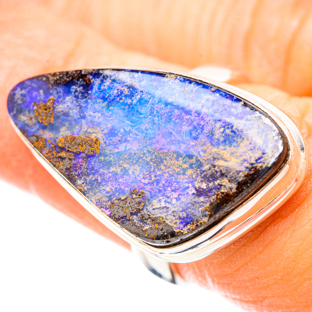 Boulder Opal Ring Size 6.5 (925 Sterling Silver) RING136436