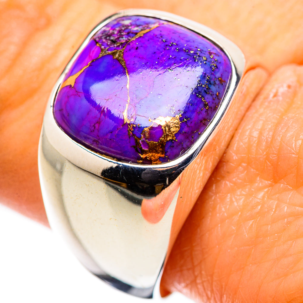 Purple Copper Composite Turquoise Ring Size 10 (925 Sterling Silver) RING135606