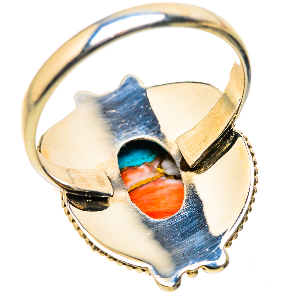 Spiny Oyster Turquoise Ring Size 11.75 (925 Sterling Silver) RING134878