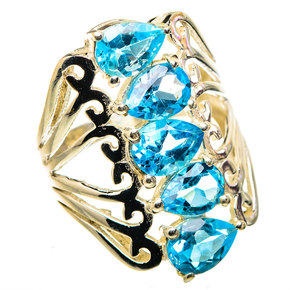 Blue Topaz Ring Size 6.25 (925 Sterling Silver) RING134897