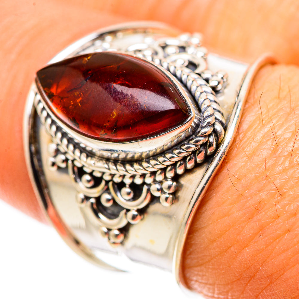 Baltic Amber Ring Size 8 (925 Sterling Silver) RING134835