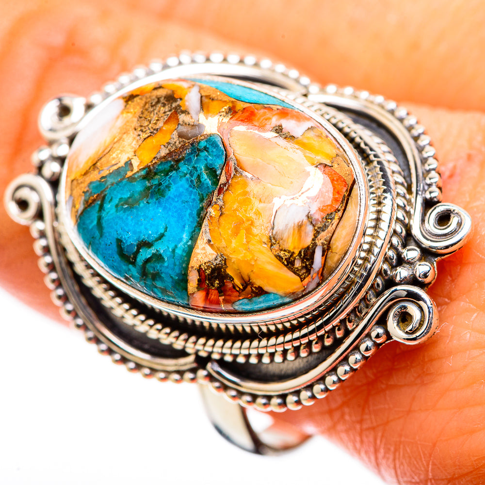 Spiny Oyster Turquoise Ring Size 10 (925 Sterling Silver) RING135466