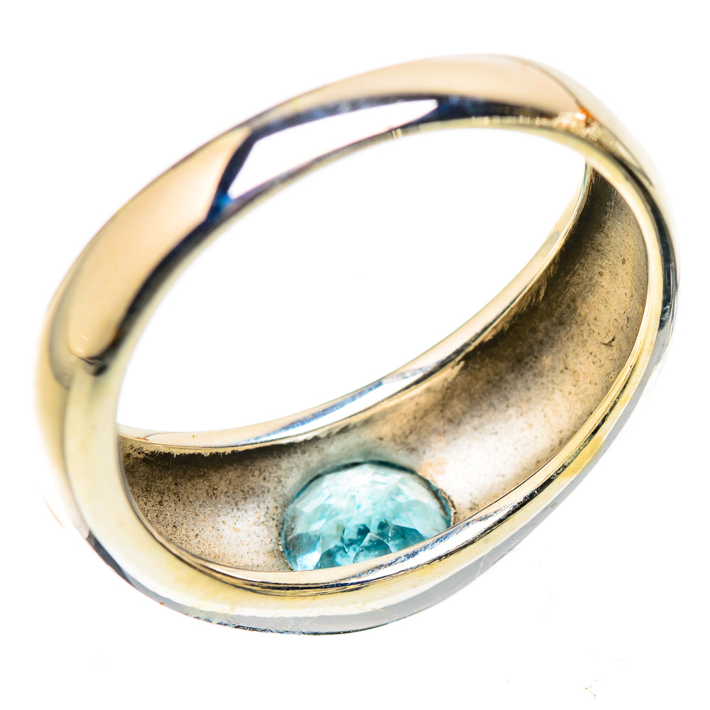 Anasilvercos Blue Topaz Ring Size 9 (925 Sterling Silver)