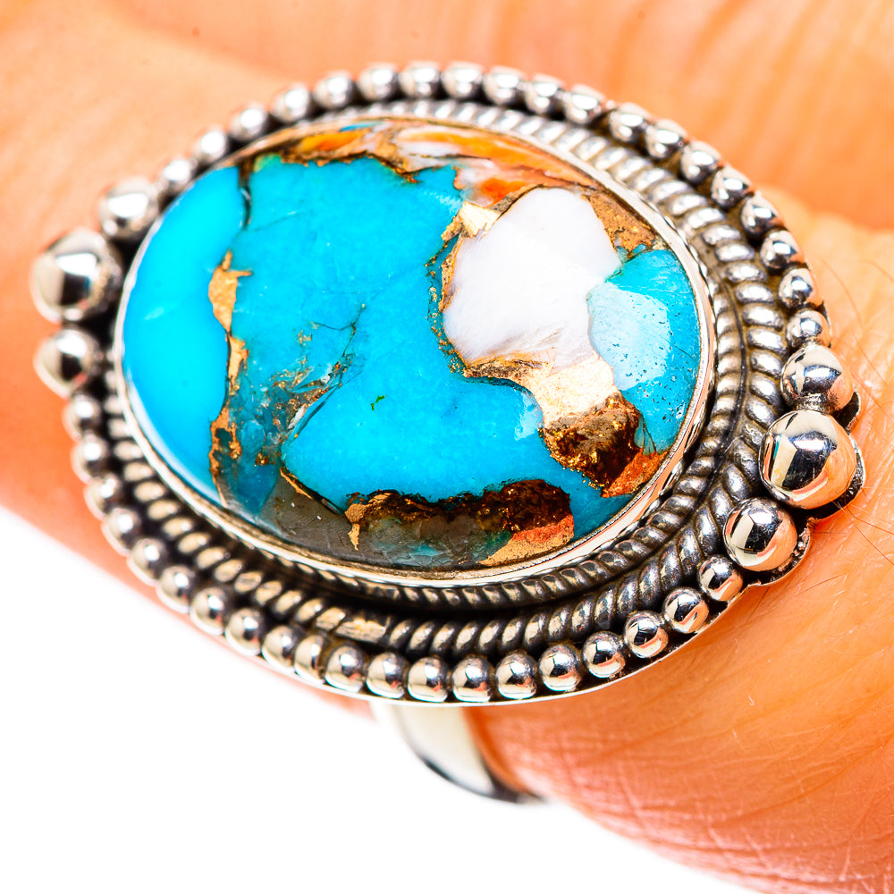 Kingman Mohave Turquoise Ring Size 7 (925 Sterling Silver) RING136001