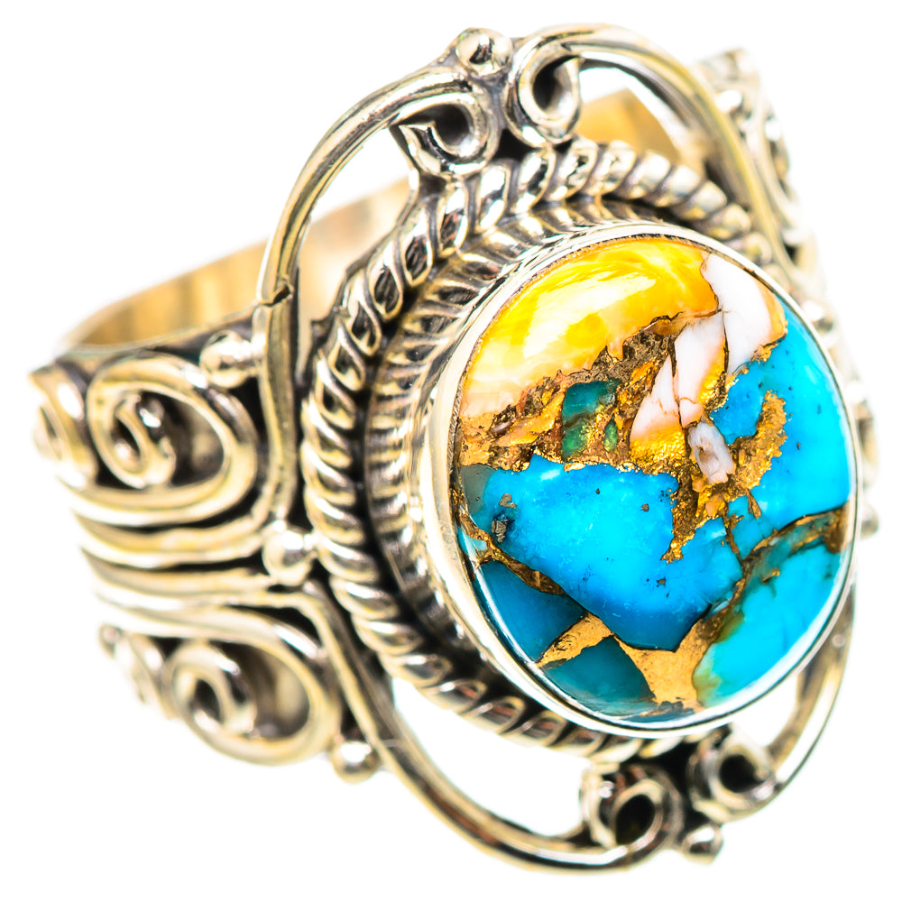 Spiny Oyster Turquoise Ring Size 6.5 (925 Sterling Silver) RING136673