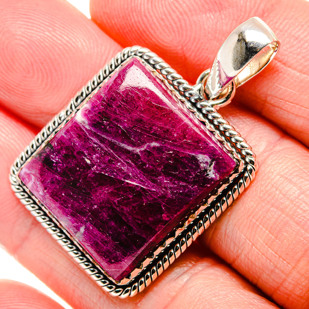 Fuchsite Pendant 1 3/4" (925 Sterling Silver) PD36366