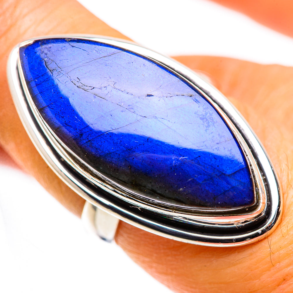 Large Labradorite Ring Size 6.5 (925 Sterling Silver) RING136187
