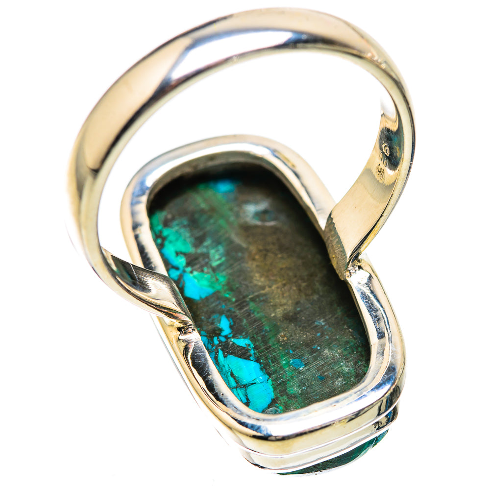 Malachite In Chrysocolla Ring Size 8.5 (925 Sterling Silver) RING135833