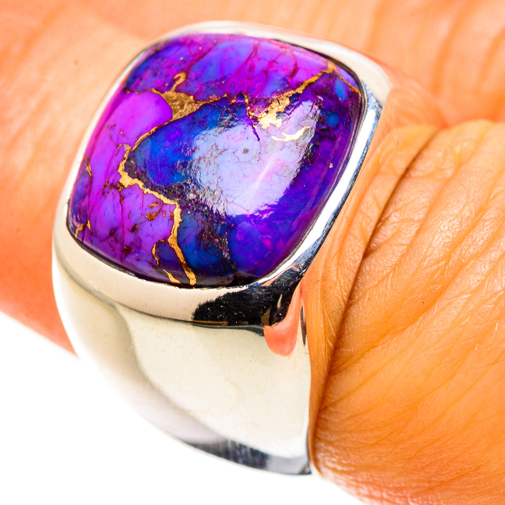 Purple Copper Composite Turquoise Ring Size 6.5 (925 Sterling Silver) RING134918