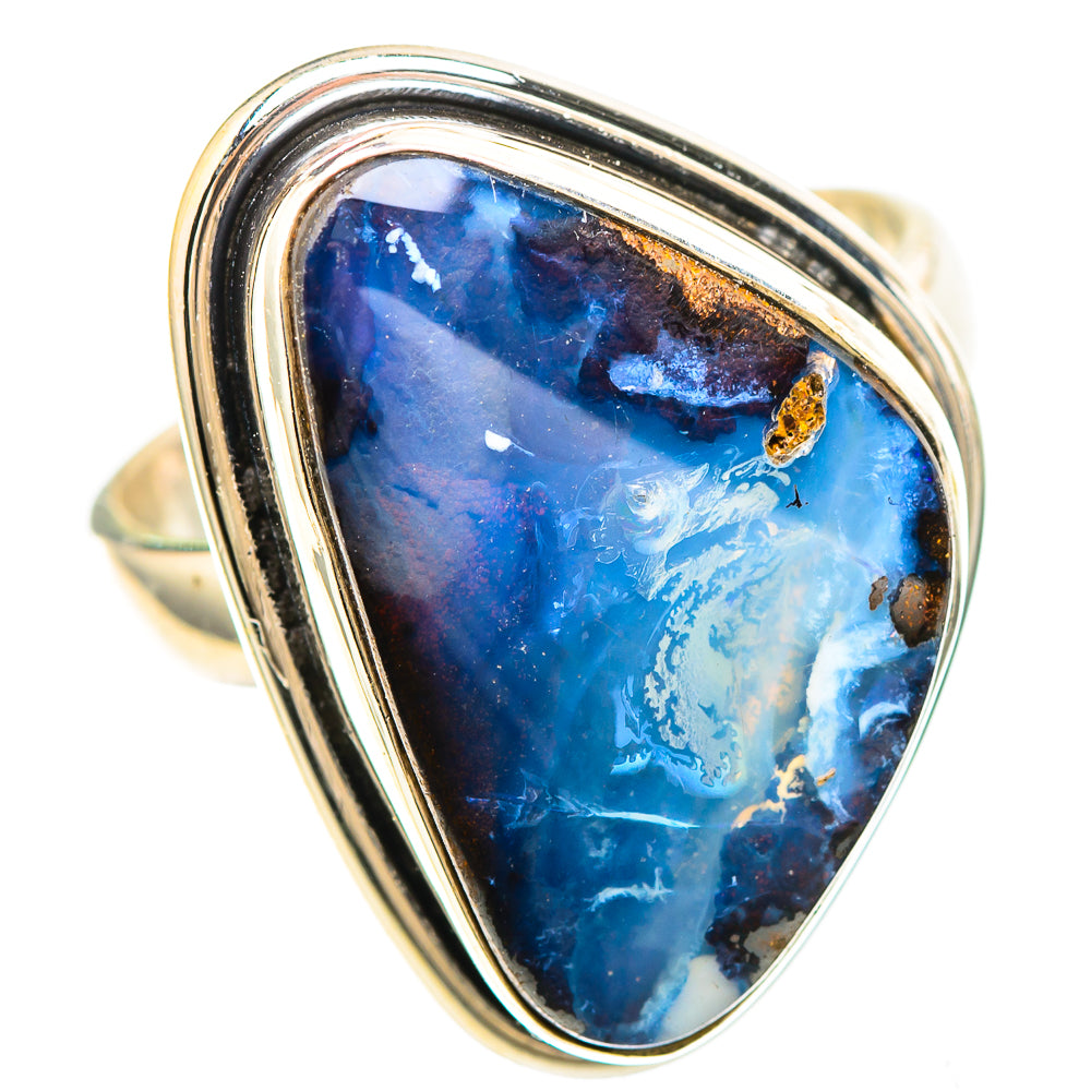 Boulder Opal 925 Sterling Silver Ring Size 7.5 (925 Sterling Silver) RING137306
