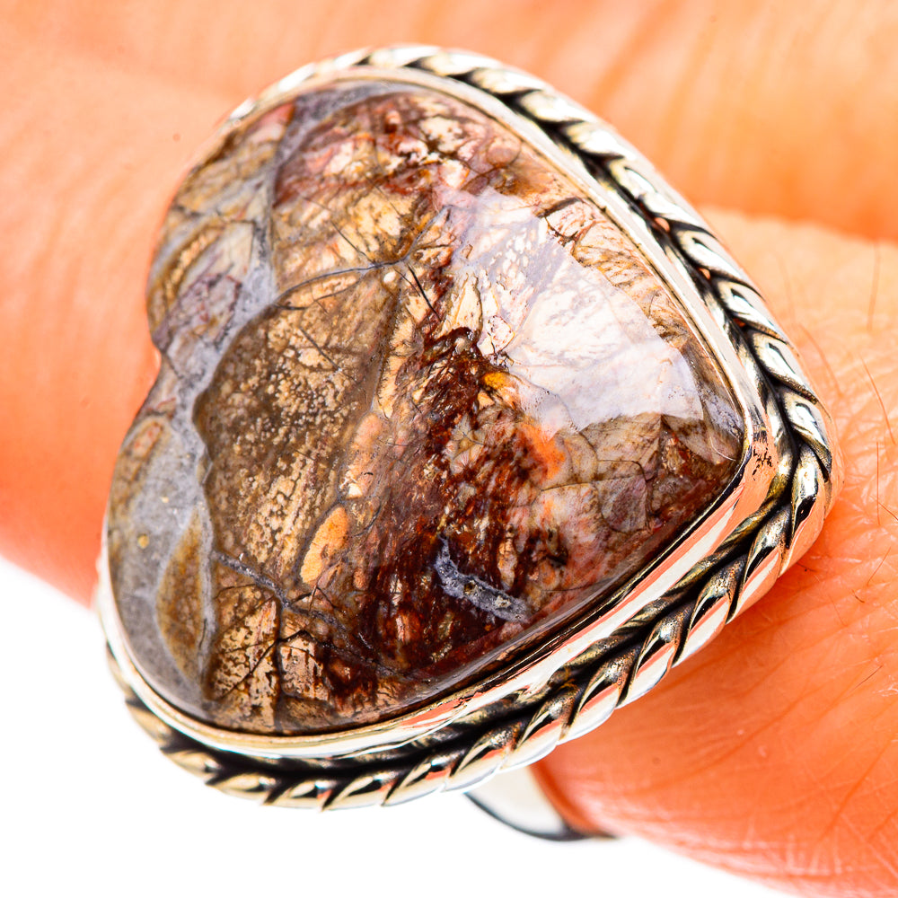 Large Mushroom Rhyolite Ring Size 8 (925 Sterling Silver) RING136121