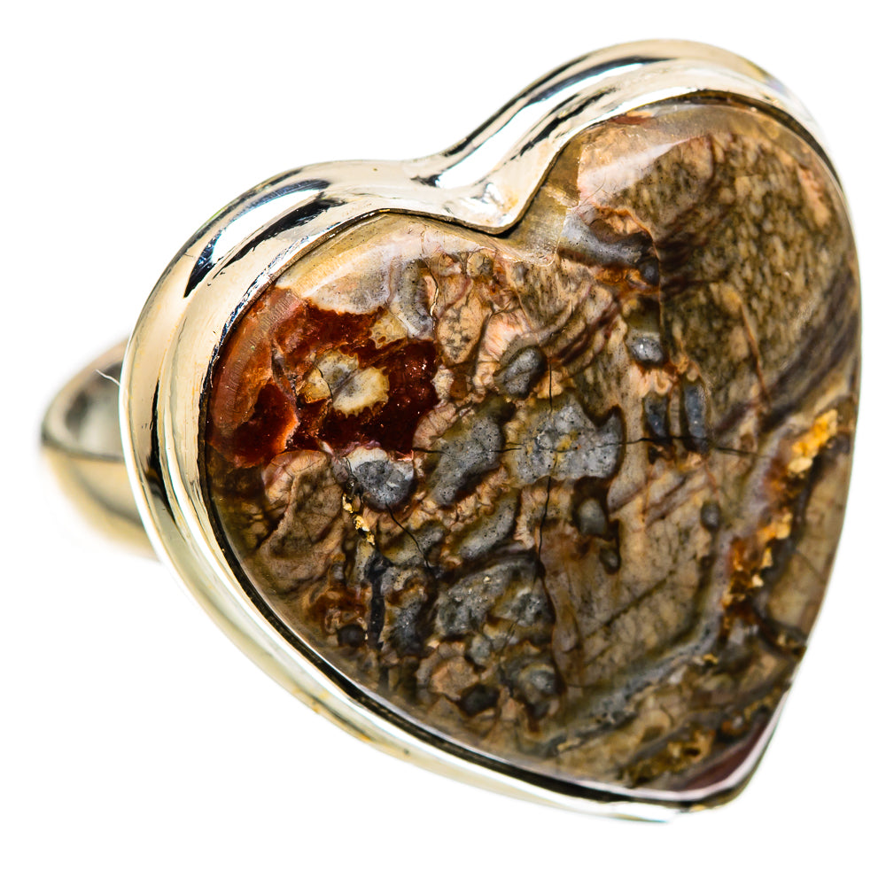 Large Mushroom Rhyolite Ring Size 9 (925 Sterling Silver) RING136164