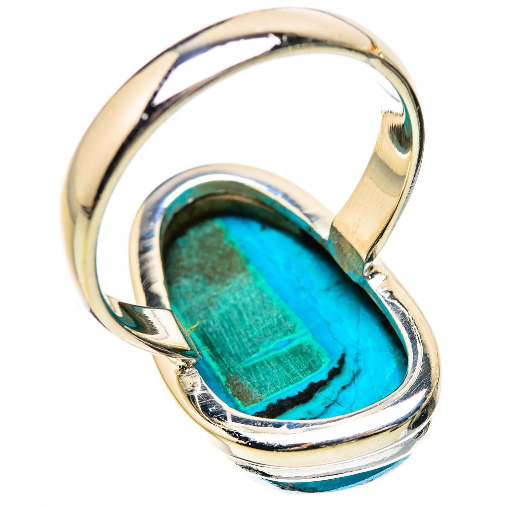 Malachite In Chrysocolla Ring Size 8.5 (925 Sterling Silver) RING135253