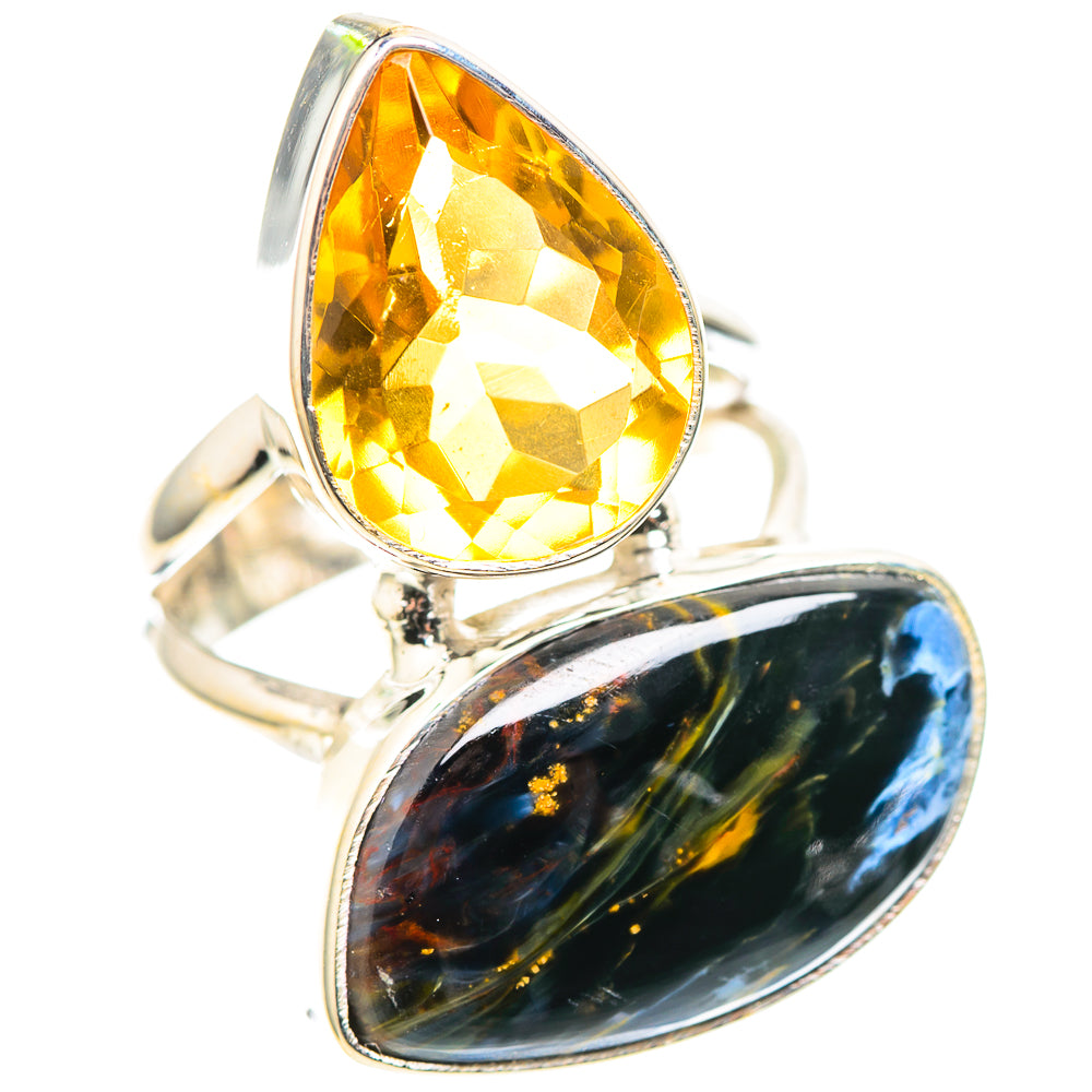 Large Pietersite, Citrine Ring Size 6 (925 Sterling Silver) RING136934