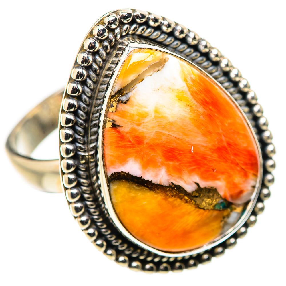 Spiny Oyster Turquoise Ring Size 8.25 (925 Sterling Silver) RING134789
