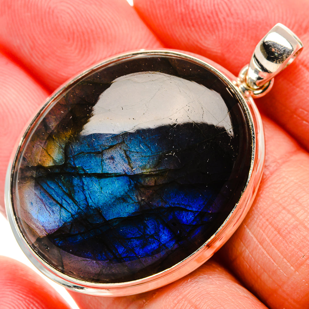 Labradorite Pendant 1 7/8" (925 Sterling Silver) PD37332