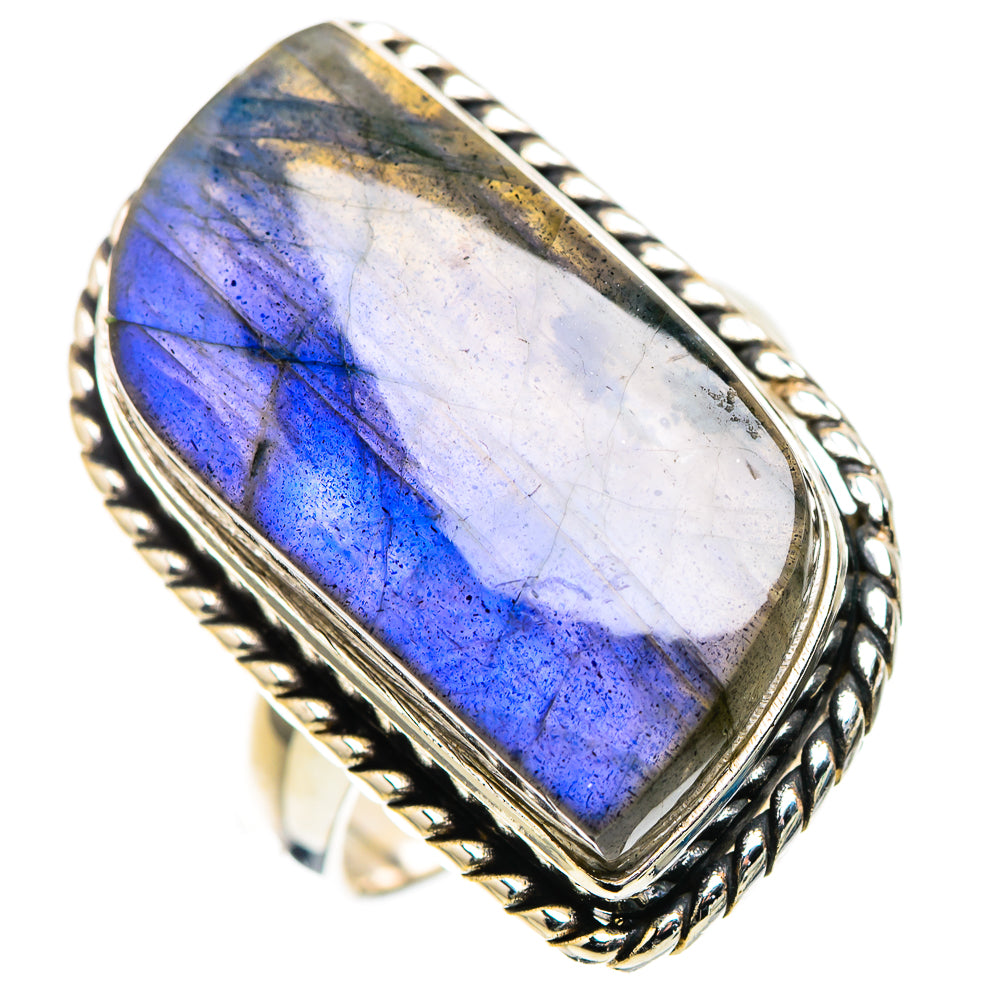 Large Labradorite Ring Size 7.5 (925 Sterling Silver) RING136104