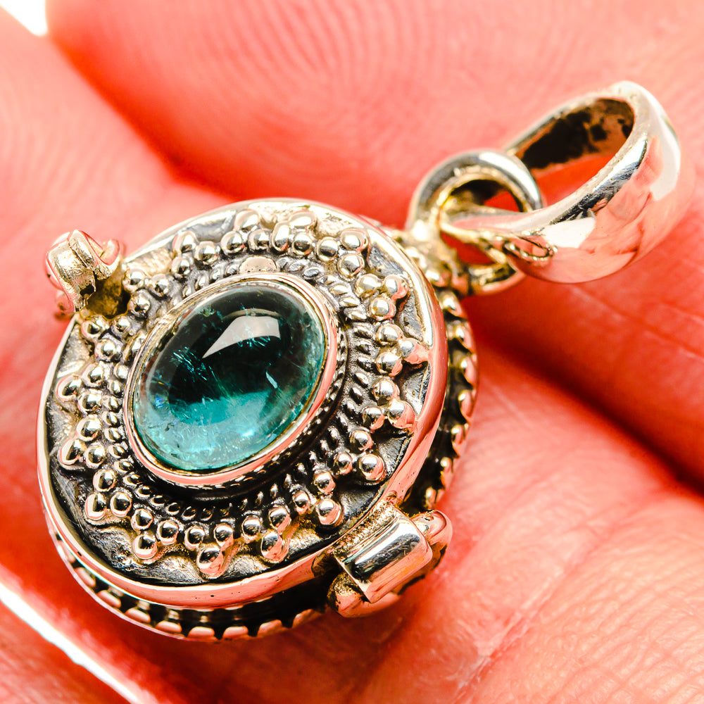 Poison Tourmaline Pendant 1 1/8" (925 Sterling Silver) PD37444